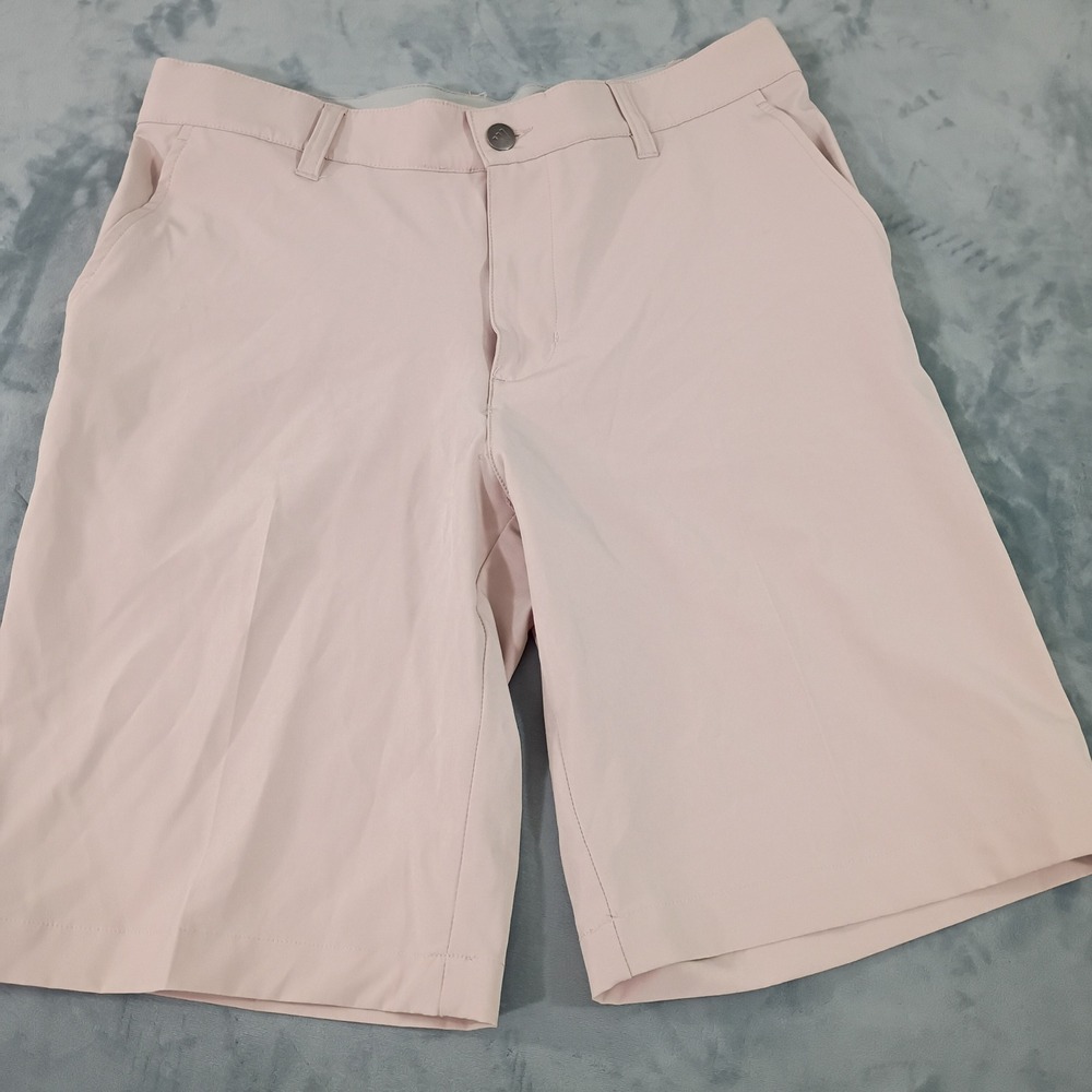 Adidas Golf Shorts Mens 30 Pink Performance Stretch Flat Front Athletic 0781